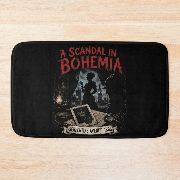Aperçu de l'œuvre Sherlock Holmes Un scandale en Bohême Serpentine Avenue 1888 Noir Art créée et vendue par Fenay Designs.