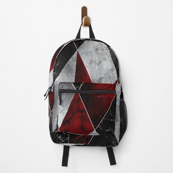Item preview, Dark Red Black Marble Geometric Abstract Pattern designed and sold by Aureva Arts Shop.