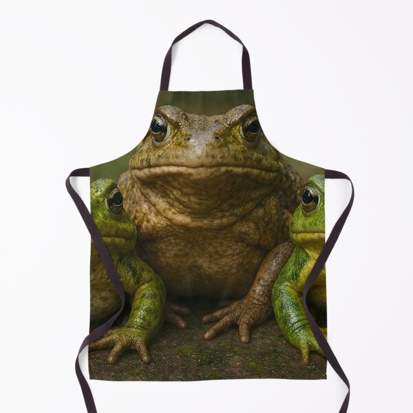 Item preview, Three Frogs Close Up Wildlife Nature Portrait designed and sold by PandaTShirtShop.