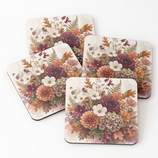 Item preview, Autumn Floral | Modern Botanical Fall Flowers Nature Art T-Shirt designed and sold by rushaib.