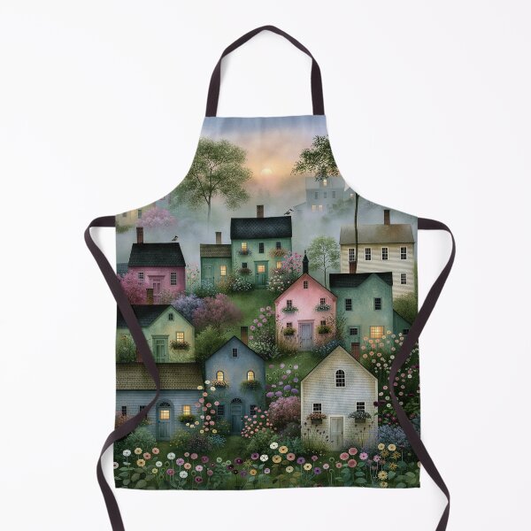 Item preview, Charming Village in Bloom designed and sold by Blue Horse Photo Magic.