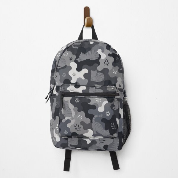Item preview, Monochrome Gray Cat Camouflage Pattern designed and sold by Mindworx21.