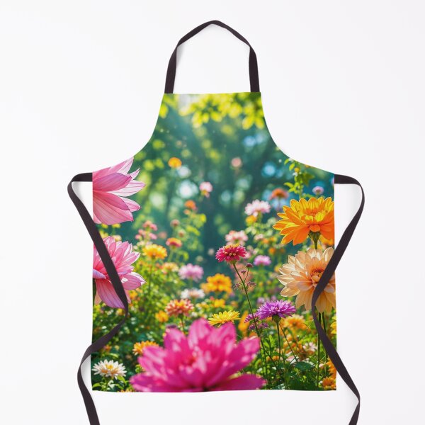 Item preview, Colorful Wildflower Garden in Sunlight – Vibrant Floral Nature Landscape designed and sold by Wild Bloom Paws.