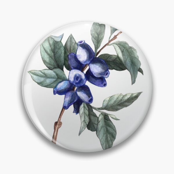 Item preview, Watercolor honeysuckle branch designed and sold by Anna  Yudina.