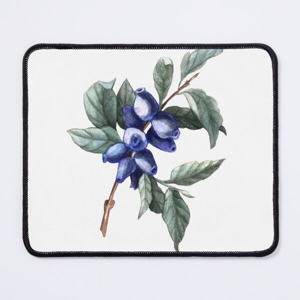 Item preview, Watercolor honeysuckle branch designed and sold by Anna Yudina.