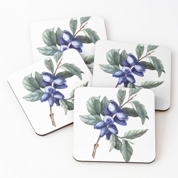 Item preview, Watercolor honeysuckle branch designed and sold by Anna  Yudina.