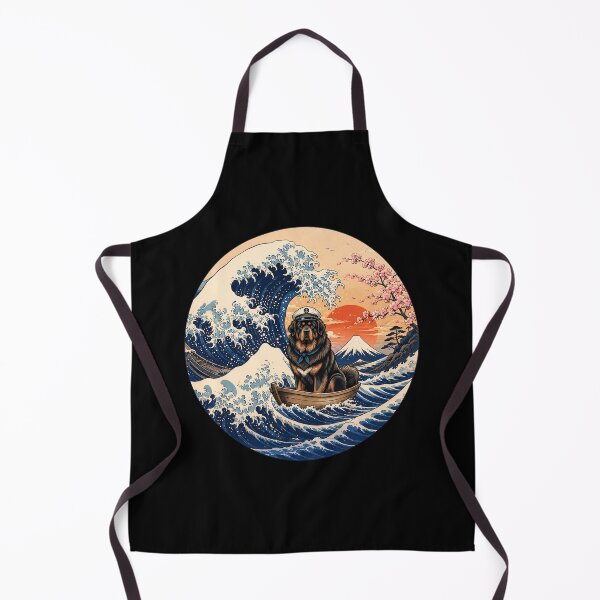 Item preview, Funny Tibetan Mastiff Captain Japanese Kanagawa Wave Japan Boat Mom Dad Kids designed and sold by FurryHavenPH.