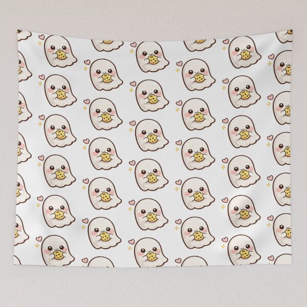 Item preview, little ghost eating a cookie designed and sold by Brejko.