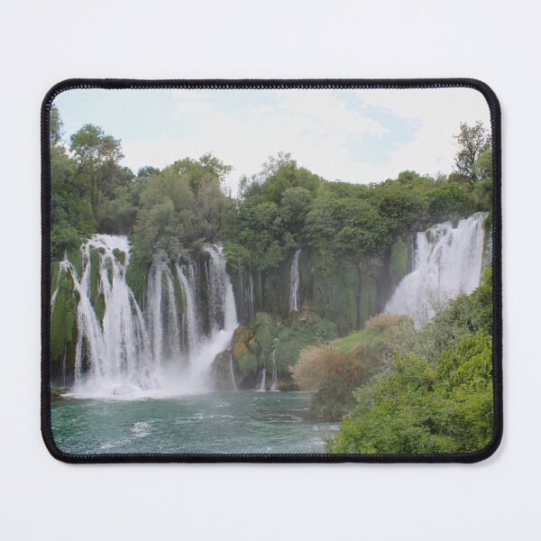Item preview, Panoramic View of Kravica Waterfalls, Bosnia and Herzegovina designed and sold by NorthLeafStudio.