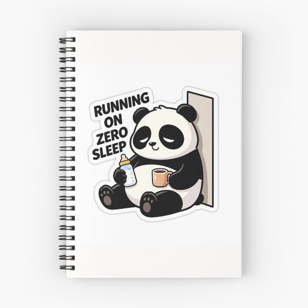 Item preview, Momboss Tired Parent Exhausted Panda Sticker designed and sold by yanejoy.