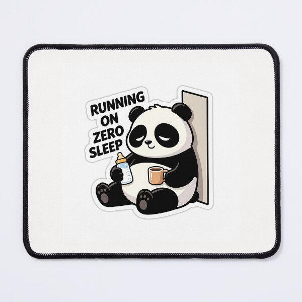 Item preview, Momboss Tired Parent Exhausted Panda Sticker designed and sold by yanejoy.