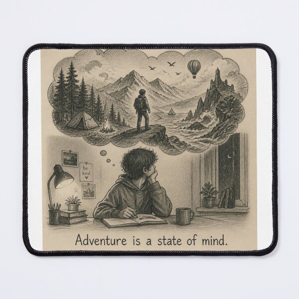 Item preview, Adventure is a state of mind designed and sold by CinemaChronik.