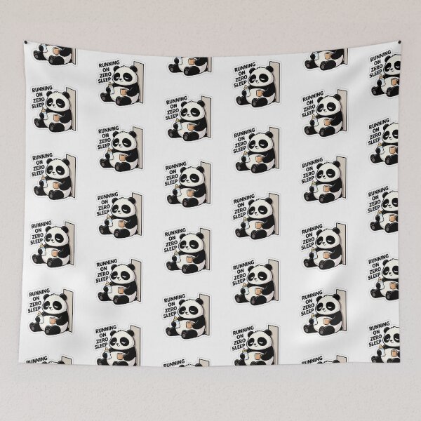 Item preview, Momboss Tired Parent Exhausted Panda Sticker designed and sold by yanejoy.