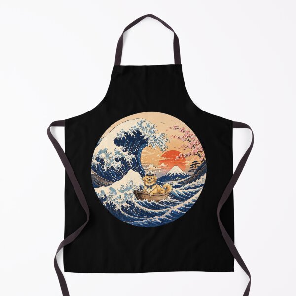 Item preview, Funny Tibetan Spaniel Captain Japanese Kanagawa Wave Japan Boat Mom Dad Kids designed and sold by FurryHavenPH.