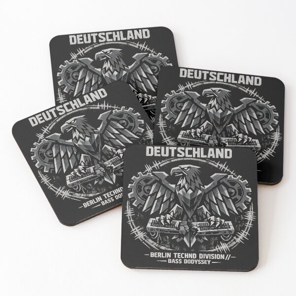 Item preview, Deutschland Berlin Techno Division Bass Odyssey Industrial Eagle designed and sold by  ZenRave Designs.