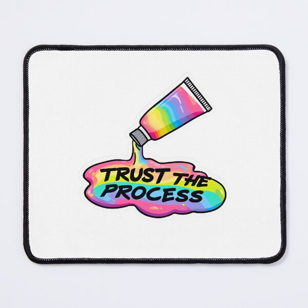 Item preview, Trust the Process Rainbow Paint Tube Motivational Artist Sticker designed and sold by Kavya Art.