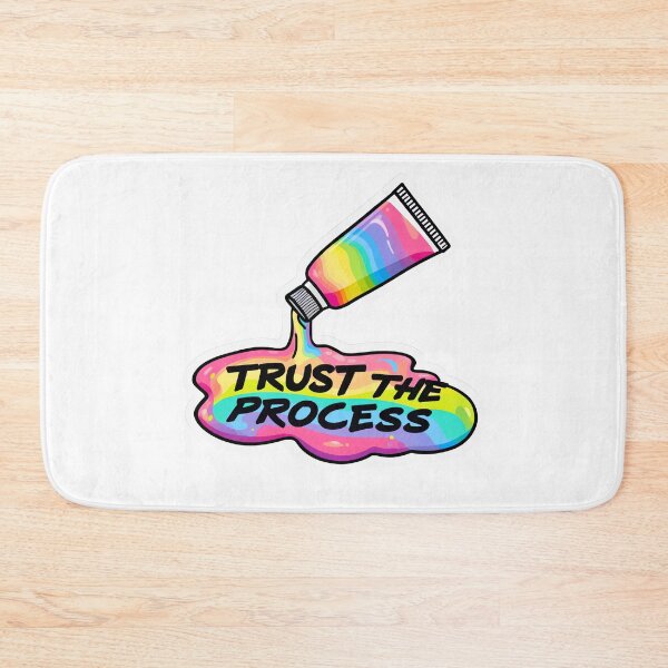 Item preview, Trust the Process Rainbow Paint Tube Motivational Artist Sticker designed and sold by Kavya Art.