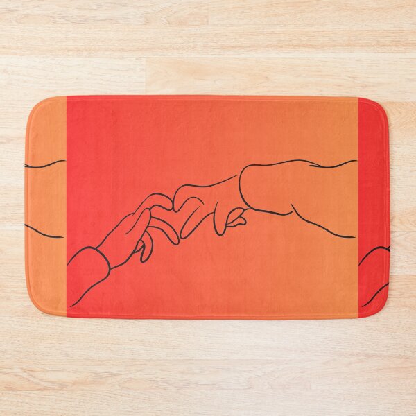 Item preview, Romantic Reaching Hands Heart Line Art Illustration designed and sold by ranivibes008.