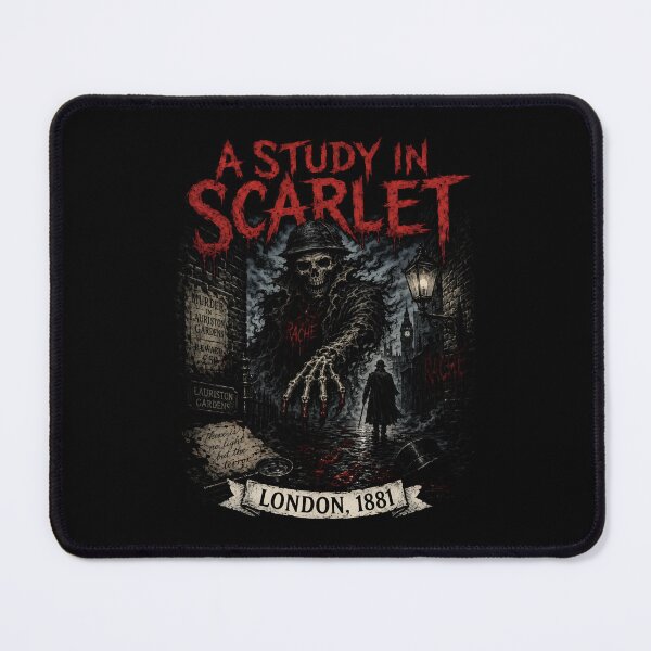 Item preview, Sherlock Holmes A Study in Scarlet London 1881 Grim Reaper Art designed and sold by Fenay Designs.