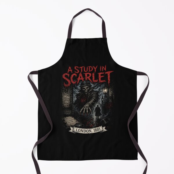 Item preview, Sherlock Holmes A Study in Scarlet London 1881 Grim Reaper Art designed and sold by Fenay Designs.