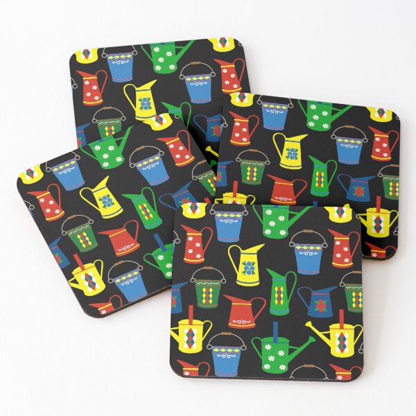 Item preview, Narrowboat Canal Boat Scuttles Pattern designed and sold by HotHibiscus.
