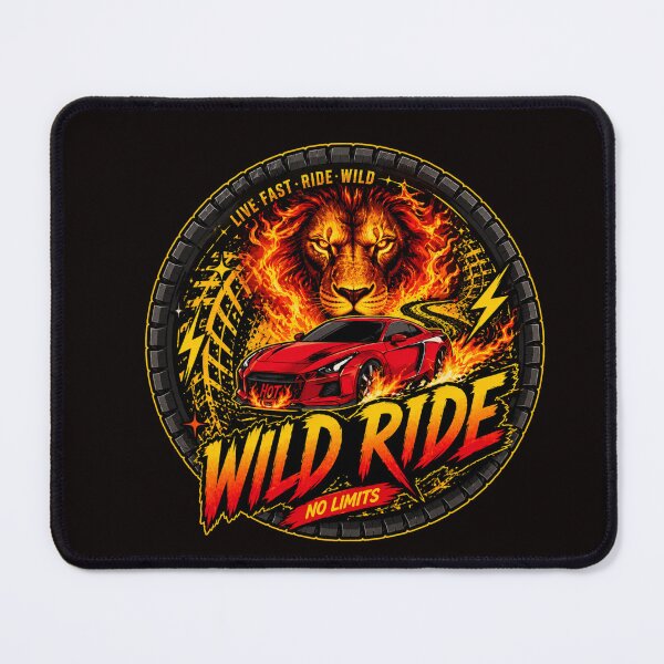Item preview, No Limits Wild Ride Fire Lion Racing Streetwear Shirt designed and sold by Aimetoi.