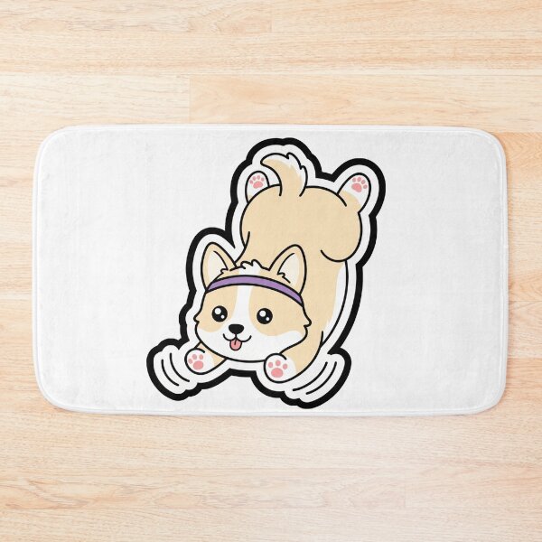 Item preview, Funny Corgi Yoga Sticker – Downward Dog Pup designed and sold by ravikiran2195.