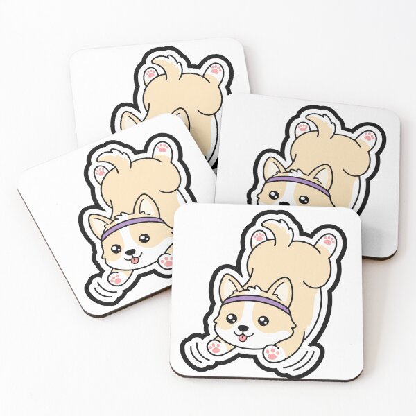 Item preview, Funny Corgi Yoga Sticker – Downward Dog Pup designed and sold by ravikiran2195.