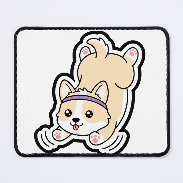 Item preview, Funny Corgi Yoga Sticker – Downward Dog Pup designed and sold by ravikiran2195.