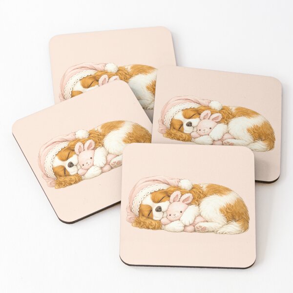 Item preview, Sleepy Cavalier Vol.9 | Cuddling a Bunny Blenheim Cavalier King Charles Spaniel designed and sold by SakuraWaStyle.