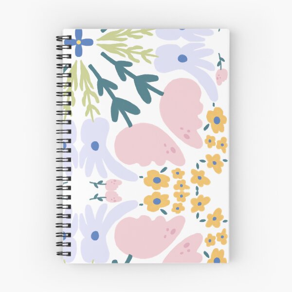 Item preview, Light Folk Floral Tile White — Blue Lemon Studio Original Illustration designed and sold by BluelemonStudio.