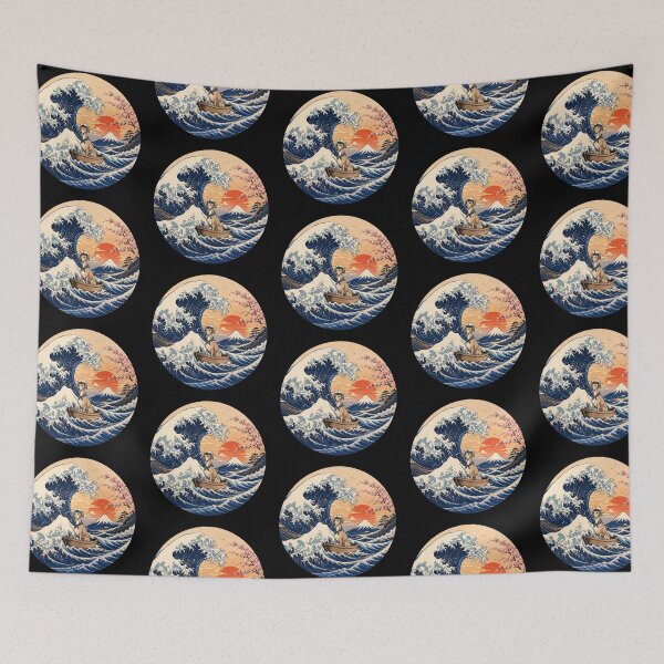 Item preview, Funny Sloughi Captain Japanese Kanagawa Wave Japan Boat Mom Dad Kids designed and sold by FurryHavenPH.