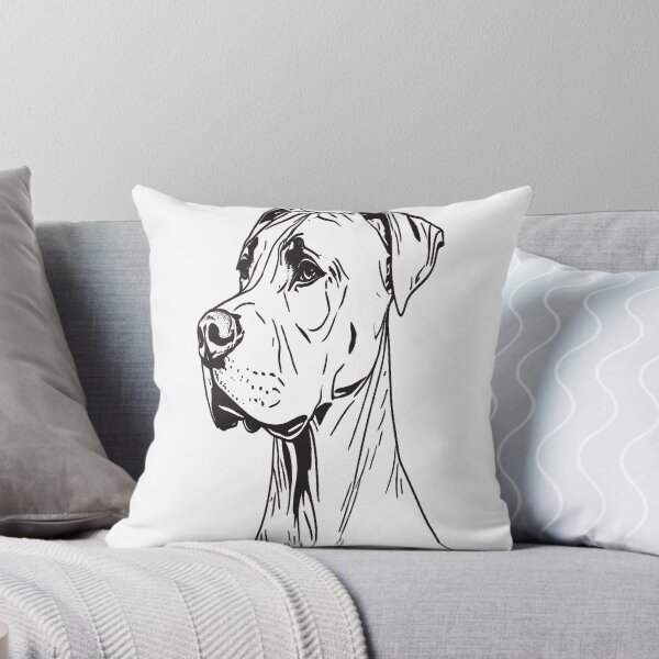 Item preview, Great Dane in Minimalist Linear Art designed and sold by VestraDesign.