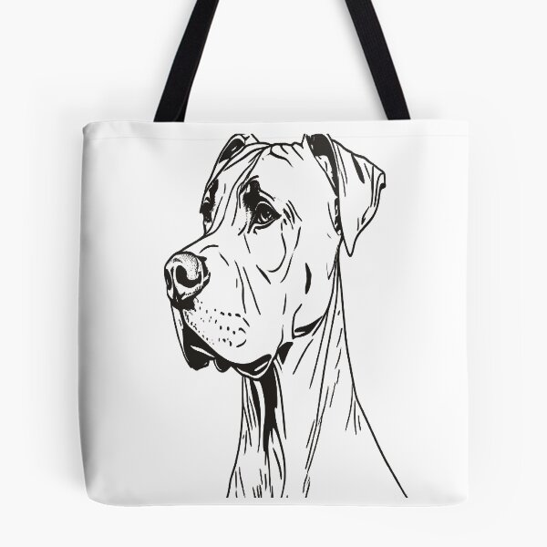 Item preview, Great Dane in Minimalist Linear Art designed and sold by VestraDesign.