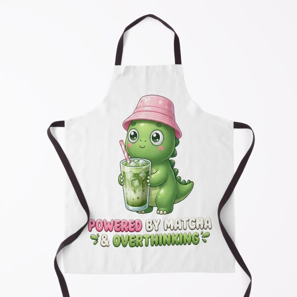 Item preview, Kawaii Matcha Dinosaur Sticker designed and sold by mo-carnival.