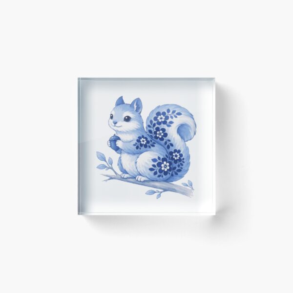 Item preview, Delft squirrel designed and sold by ArtAndDesignA.
