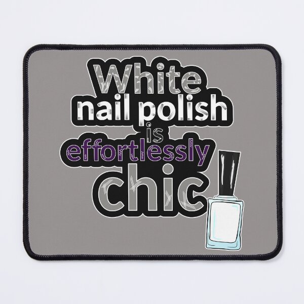 Item preview, White nail polish designed and sold by RedPoppyStudio.