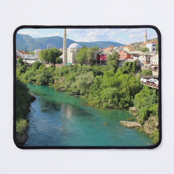 Item preview, Beautiful Panorama of Mostar Old Town, Bosnia and Herzegovina designed and sold by NorthLeafStudio.