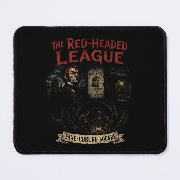 Item preview, Sherlock Holmes The Red-Headed League Saxe-Coburg Square Gritty Art designed and sold by Fenay Designs.
