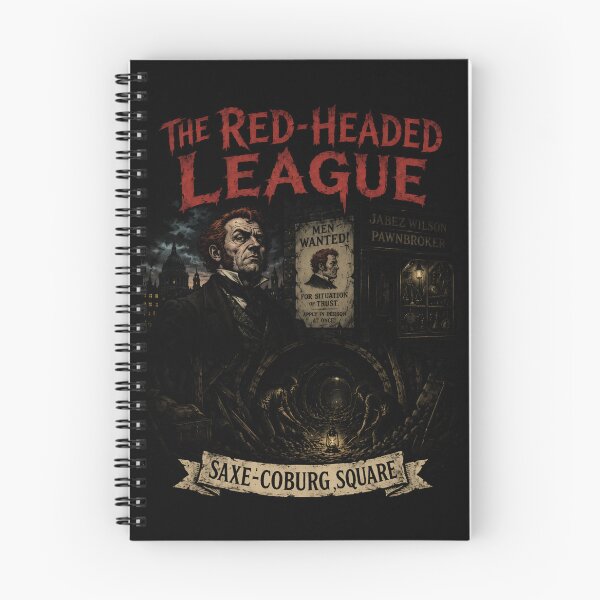 Item preview, Sherlock Holmes The Red-Headed League Saxe-Coburg Square Gritty Art designed and sold by Fenay Designs.