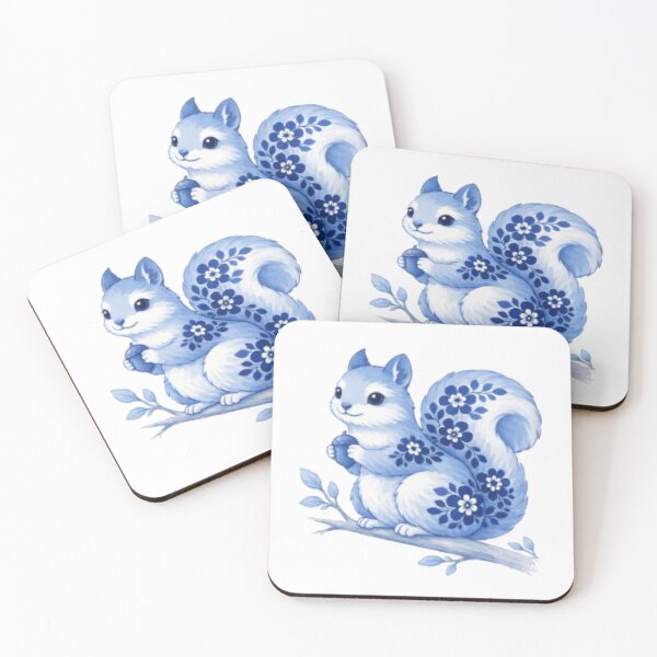 Item preview, Delft squirrel designed and sold by ArtAndDesignA.