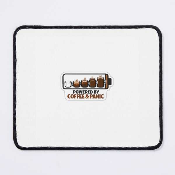 Item preview, Powered By Coffee And Tight Deadlines Freelancer Sticker designed and sold by yanejoy.