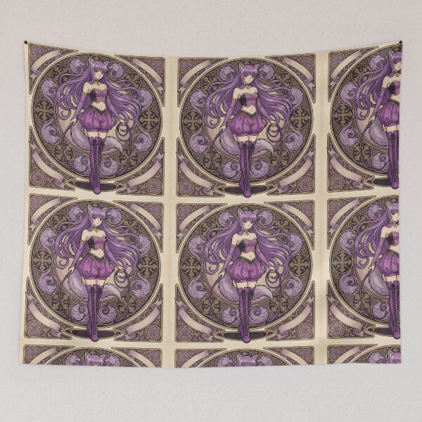 Item preview, Zakuro in the style of Alphonse Mucha designed and sold by Solace Sparkles.