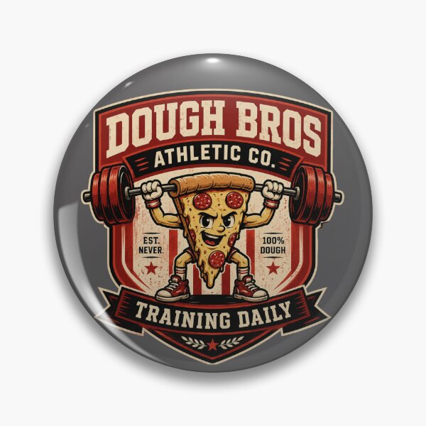 Item preview, Dough Bros Athletic Co. Pizza Barbell Training Daily designed and sold by Bluebird Crafted Tee.