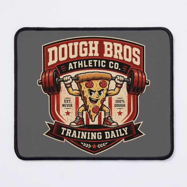 Item preview, Dough Bros Athletic Co. Pizza Barbell Training Daily designed and sold by Bluebird Crafted Tee.