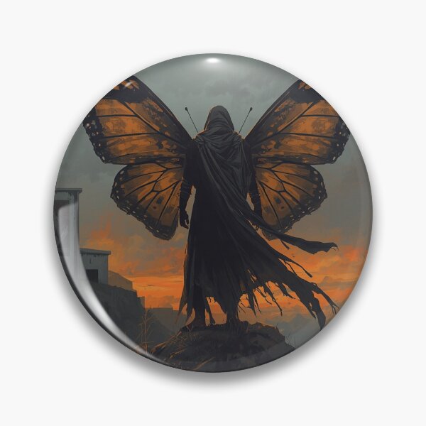 Item preview, Death Butterfly Warrior — Japanese Spirit Art designed and sold by Tokyo Neo Noir Collective .