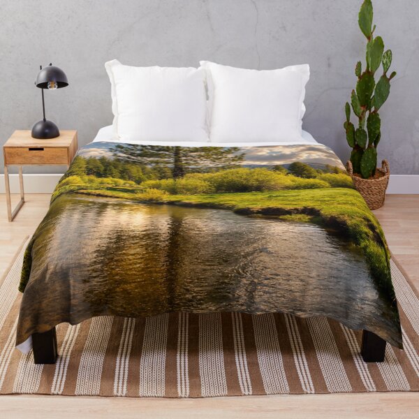 Item preview, Trout Creek ~ Golden Light Along the Mountain Creek designed and sold by Kimberly Palmer.