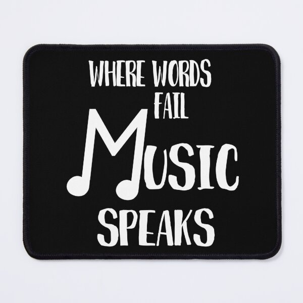 Item preview, Music Speaks Quote designed and sold by Primroaddesigns.