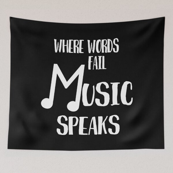 Item preview, Music Speaks Quote designed and sold by Primroaddesigns.