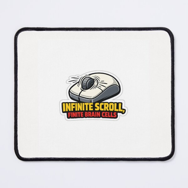 Item preview, Infinite Scroll Brain Rot Tired Generation Sticker designed and sold by yanejoy.
